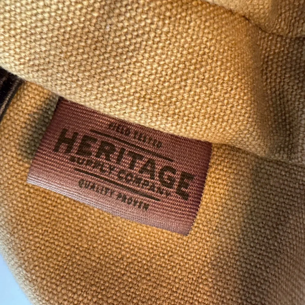 Heritage Supply Co Tan Striped Retro Overnighter Weekender Duffel Men's Bag